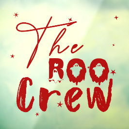 The Boo Crew Halloween Boo Raamsticker
