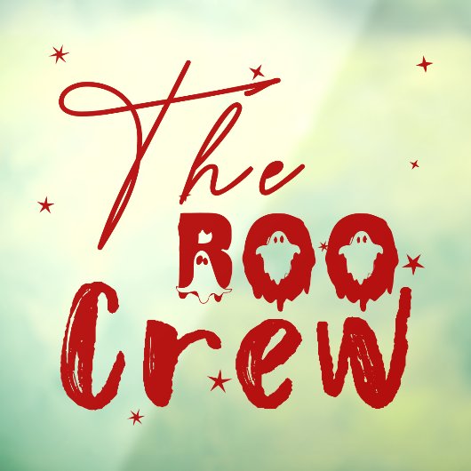 The Boo Crew Halloween Boo Raamsticker (Vel 3)