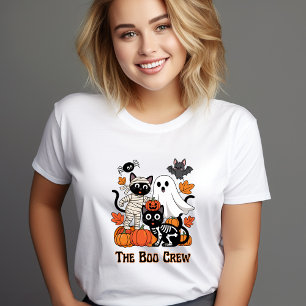 The Boo Crew Halloween T-shirt – Grappig Zwart, Or