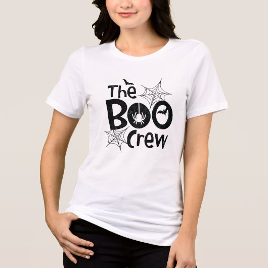 The Boo Crew Halloween Tri-Blend Shirt (Voorkant)