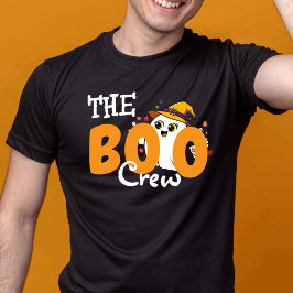 The Boo Crew Orange Family Halloween Matching T-shirt
