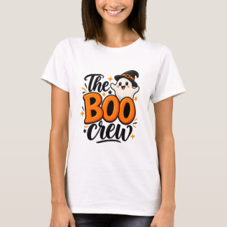 The Boo Crew Oranje Geest Halloween T-shirt