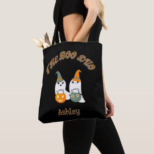 The Boo Duo - Cute Halloween Ghosts Boodschappenta Tote Bag