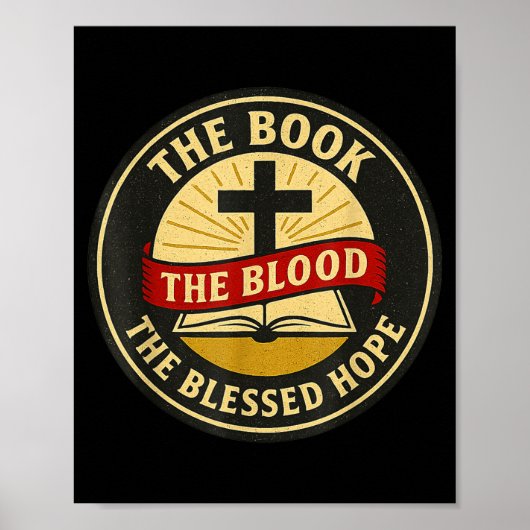 The Book, Blood And Blessed Hope, Kjv Poster (Voorkant)