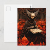 The Book Healer - Surrealistische kunst Briefkaart (Voorkant / Achterkant)