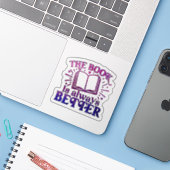 The Book is Always Better Sticker (Laptop met iPhone)