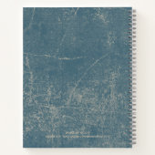 The Book of Doodles Blue Ideas and Art Journal Notitieboek (Achterkant)