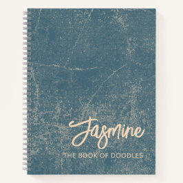 The Book of Doodles Blue Ideas and Art Journal Notitieboek