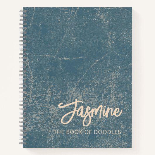 The Book of Doodles Blue Ideas and Art Journal Notitieboek (Voorkant)