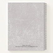 The Book of Doodles Grey Ideas and Art Journal Notitieboek (Achterkant)