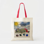 The Book of Lawn Bowls Popout Art, Budget Canvas t Tote Bag (Voorkant)