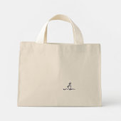 The Book Pile- Minimalist Book Lover- Tote Bag (Achterkant)