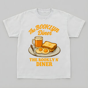 The Booklyn Diner Retro Ontbijt Bootleg T-shirt
