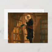 The Bookworm, 1861, door Carl Spitzweg Briefkaart (Voorkant / Achterkant)