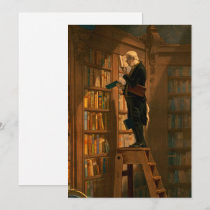 The Bookworm, 1861, door Carl Spitzweg Kaart