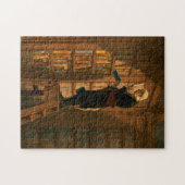 The Bookworm, 1861, door Carl Spitzweg Legpuzzel (Horizontaal)