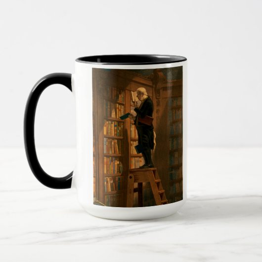 The Bookworm, 1861, door Carl Spitzweg Mok (Links)