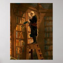 The Bookworm, 1861, door Carl Spitzweg Poster