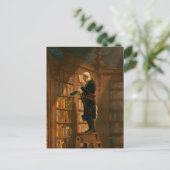 The Bookworm by Carl Spitzweg Briefkaart (Staand voorkant)