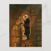 The Bookworm by Carl Spitzweg Briefkaart (Voorkant)