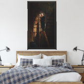 The Bookworm by Carl Spitzweg Canvas Afdruk (Insitu (Slaapkamer))