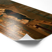 The Bookworm by Carl Spitzweg Foto Afdruk (Hoek)