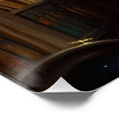 The Bookworm by Carl Spitzweg Perfect Poster (Hoek)