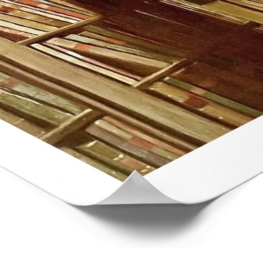 The Bookworm, door Spitzweg, Carl Poster (Hoek)