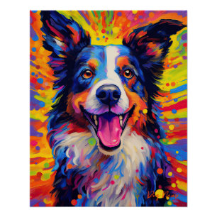 The Border Collie Dog 003 - Zetton Ziana Perfect Poster