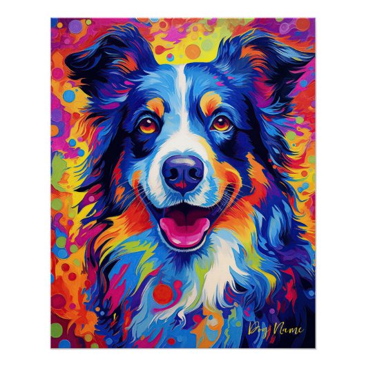 The Border Collie Dog 005 - Zetton Ziana Perfect Poster (Voorkant)