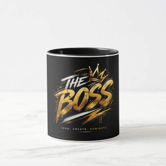 The Boss Crown – Gouden Luxe Power Mok (Midden)