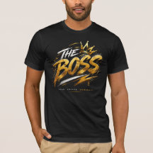 The Boss Crown – Gouden Streetwear Power T-Shirt