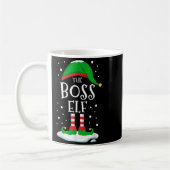 The Boss Elf Christmas Family Matching Xmas Group Koffiemok (Links)