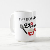 The Boss Lady Coffee mok ''New' DIVA (Voorkant links)