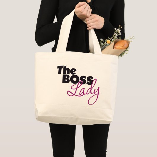 The Boss Lady Grote Tote Bag (Voorkant (product))