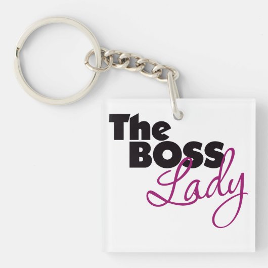 The Boss Lady Sleutelhanger (Voorkant)
