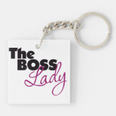 The Boss Lady Sleutelhanger (Achterkant)