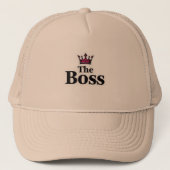 The Boss Neutral Mesh Trucker Hat for Men Pet (Voorkant)