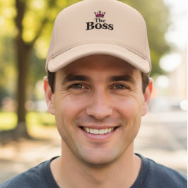 The Boss Neutral Mesh Trucker Hat for Men Pet