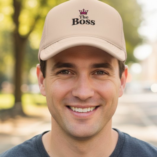 The Boss Neutral Mesh Trucker Hat for Men Pet
