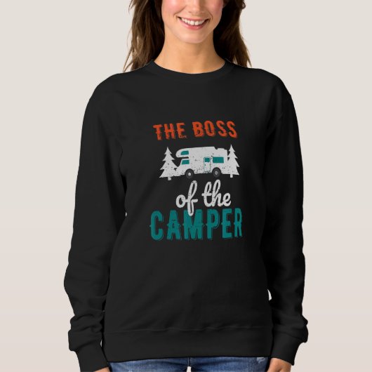 The Boss of the camper Camper Trailer Trui (Voorkant)