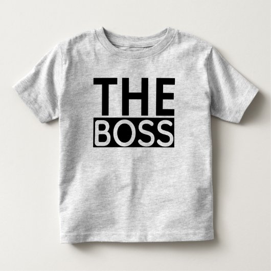The Boss Toddler T-Shirt (Voorkant)