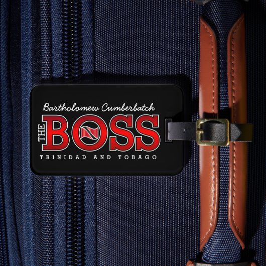 The Boss Trinidad & Tobago Bagagelabel (Voorkant Insitu 4)
