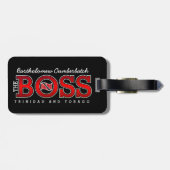 The Boss Trinidad & Tobago Bagagelabel (Achterkant horizontaal)