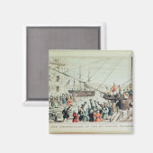 The Boston Tea Party, 1846 Magneet (Voorkant / Achterkant)