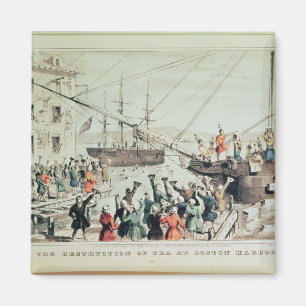 The Boston Tea Party, 1846 Magneet
