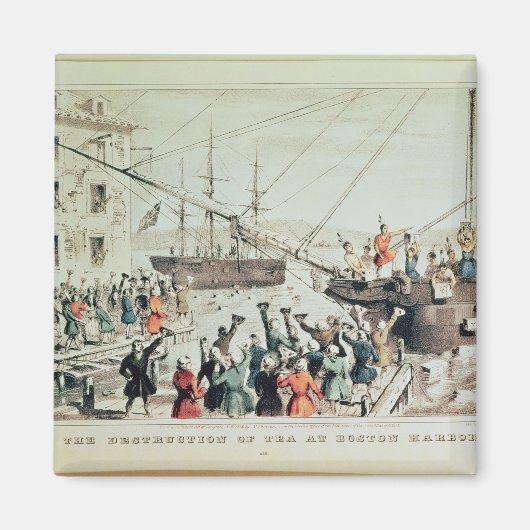 The Boston Tea Party, 1846 Magneet (Voorkant)