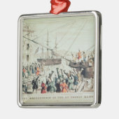 The Boston Tea Party, 1846 Metalen Ornament (Links)