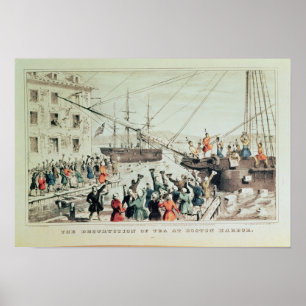 The Boston Tea Party, 1846 Poster