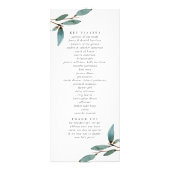 The Botanical Bliss Wedding Collectie - Programma (Achterkant)